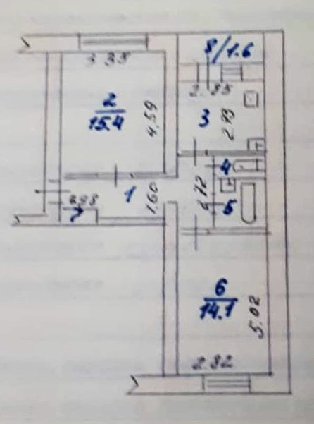 Продажа 2-комнатной квартиры, Обнинск, Маркса проспект,  д.76